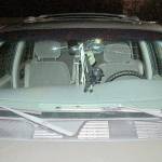 Someone fired shots at a vehicle along State Route 515 near Kent during a road rage incident. One shot went through the back window and into the windshield. Nobody was hurt. Courtesy Photo/State Patrol