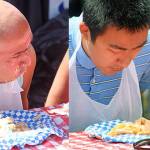 Pie eating contest winners included Hugo Roman, left, and Matthew Shull. Reporter photos