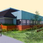 A rendering of what the new Kent Panther Lake Library could look like. Courtesy image, Fivedot architects