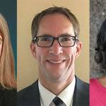 From left, Agda Burchard, Byron Madsen and Denise Daniels