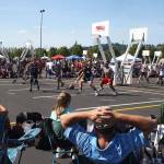 Fans grab a court-side spot to view the action. MARK KLAAS, Auburn Reporter
