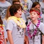 Summer Choir campers Astrid and Arwen Forsythe, Samuel Molinas and Carter Harrison, perform in the August concert. COURTESY PHOTO, Heather Rutledge