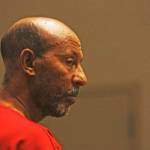 Aregay Tesfamariam appears at his arraignment Monday in courtroom GA of the Maleng Regional Justice Center. The 54-year-old Kent man pleaded not guilty to allegedly murdering his wife on Aug. 23. The defendant remains in jail with bail set at $1 million. MARK KLAAS, Kent Reporter