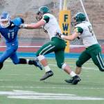 Federal Way quarterback Solomon Bang rushed for two touchdowns and threw for one in the Eagles&rsquo; 28-7 win over Kentridge on Thursday. JEROD YOUNG, Federal Way Mirror