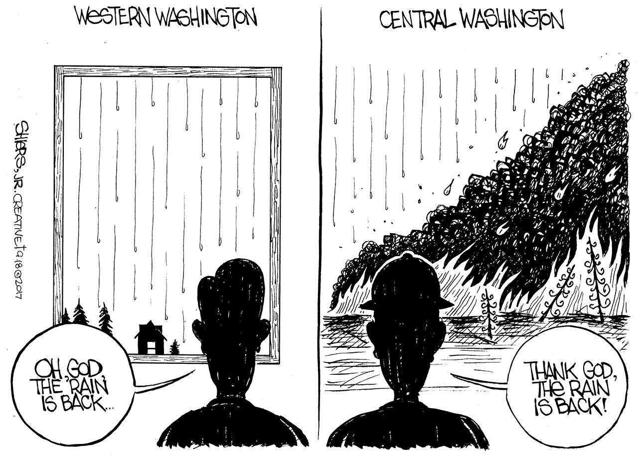 Reporter cartoon, Frank Shiers