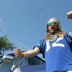 Patrick &ldquo;Seahawk&rdquo; Duncan and his beloved truck enjoy the spotlight at HAWKtoberfest in Kent. MARK KLAAS, Kent Reporter