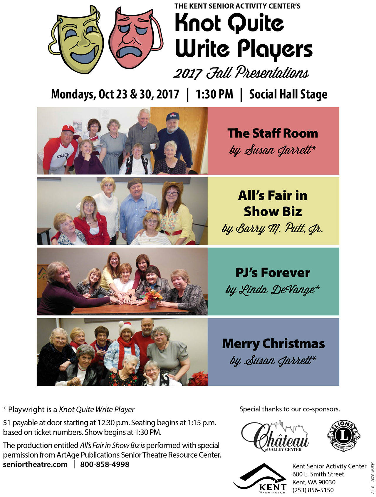 Senior cast presents fall performances