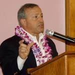 Jim Berrios speaks at an election rally on Nov. 7 at the Golden Steer restaurant. STEVE HUNTER/Kent Reporter