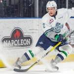 Seattles Austin Strand is among the top-scoring defensemen in the Western Hockey League this season. COURTESY PHOTO, Brian Liesse, T-Birds