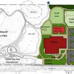 A map shows where the YMCA will go on city of Kent park property. COURTESY GRAPHIC, YMCA
