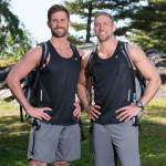 Trevor Wadleigh of Kent, left, and Chris Marchant, musicians from New York, on the 30th season of The Amazing Race. COURTESY PHOTO, John Paul Filo/CBS ©2017 CBS Broadcasting, Inc. All Rights Reserved