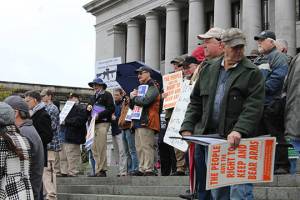 Gun rights activists call for a halt to five firearm bills