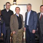 At the Good Eggs breakfast are, from left: Auburn Mayor Nancy Backus; Sen. Joe Fain, R-Auburn; King County Council member Pete von Reichbauer; Rep. Pat Sullivan, D-Covington; and Federal Way Mayor Jim Ferrell. COURTESY PHOTO