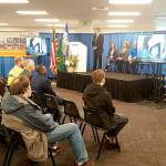 Jack Meehan, head of the Auburn Boeing site, fetes the opening of the Workforce Readiness Center on Monday. ROBERT WHALE, Auburn Reporter