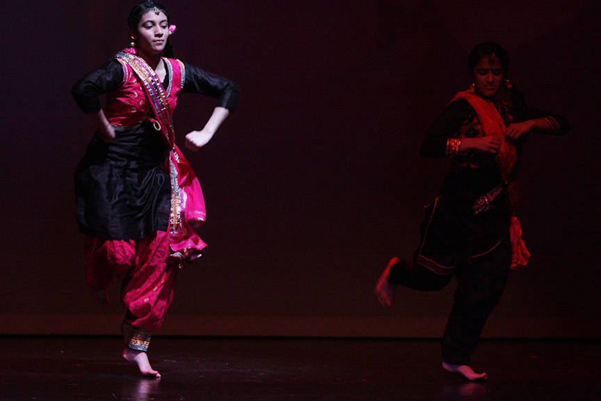 Dancers step to Bhangra – a genre of Punjabi music – on stage during the Lets Dance for Heart program at the Kentridge Performing Arts Center on Friday. MARK KLAAS, Kent Reporter