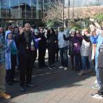 The vigil brought family, friends and supporters together on the City Hall Plaza. MARK KLAAS, Auburn Reporter