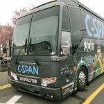 The C-SPAN Bus, a high-tech mobile classroom and studio, stopped at Kent-Meridian High School last Friday, part of the networks 14-month, 50-state tour. MARK KLAAS, Kent Reporter
