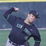 Kentwood starter Bryson Johnson and relievers put away Kennedy Catholic for a 9-0 win Monday. MARK KLAAS, Kent Reporter
