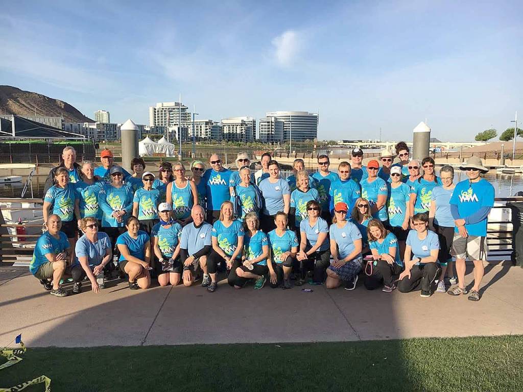 Members of the Washington Masters Dragon Boat teams. COURTESY PHOTO