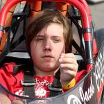 Auburns Jacob Laitila, 14, looks on, as his dad, James, prepares his Junior Dragster for a day of qualifying and eliminations at Pacific Raceways. MARK KLAAS, Kent Reporter