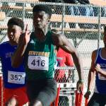 Kentridges Solomon Hines dashes to victory in the 100 meters at 10.87 seconds. RACHEL CIAMPI, Reporter