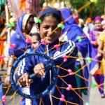 Eaknoorjit Kaur Dhaliwal, of Surrey, British Columbia, twirls a ring during the Khalsa Day Celebration and Parade through the streets of Kent last year. MARK KLAAS, Kent Reporter