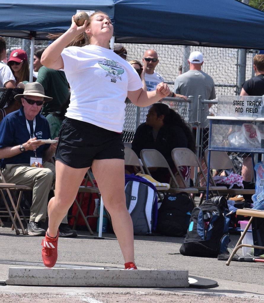 Kentlakes Jordan Fong, bound for Stanford, took silver in the shot put with a heave of 41 feet, 6¾. RACHEL CIAMPI, Reporter