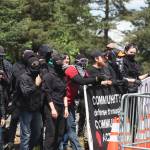 Anti-fascists protest. MARK KLAAS, Kent Reporter