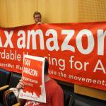 The public files into the City Council Chambers to voice their opinions prior to the vote to repeal the head tax. Photo by Melissa Hellmann