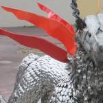 New on the block: a mystical creature takes wing