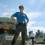 Sonic employee Amy Hemstead was busy welcoming customers through the drive-thru on Monday with a smile and opening-day coupons. MARK KLAAS, Kent Reporter