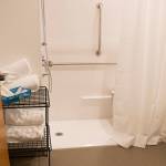 New showers are part of the expanded services at the Community Engagement Center in downtown Kent to serve the homeless. COURTESY PHOTO, Catholic Community Services