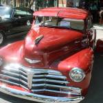 Above, a 1948 Fleet Line Chevrolet captures the attention of curious onlookers at the show. Below, a 1939 Chevrolet sparkles in the sunshine at Kent Station. MARK KLAAS, Kent Reporter