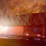 Smoke dominates the top of a pawn shop early Wednesday morning in the 100 block of Central Avenue North. COURTESY PHOTO, Puget Sound Fire