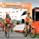 Fred Hutch Obliteride riders reach the finish line during last years event. The ride returns to the area Aug. 11. COURTESY PHOTO