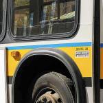Catch shuttle bus to Officer Moreno’s service