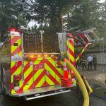 Puget Sound Regional Fire Authority crews were busy putting out two structure fire in Kent that occurred almost simultaneously Thursday. COURTESY PHOTO, Puget Sound RFA
