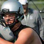 Wyatt Hansen, a 6-foot-4, 260-pound junior who was the NPSL Cascade Division Offensive Lineman of the Year last season, returns to anchor the line. MARK KLAAS, Kent Reporter