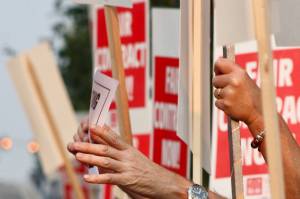 Kent School Board adopts budget; disappointed, angry teachers demand better wages