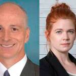 Rep. Adam Smith (D) and Sarah Smith (D). FILE PHOTOS