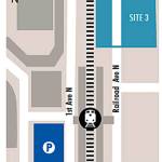 Sound Transit plans to start construction in 2021 on a second parking garage for train commuters at Site 3. COURTESY GRAPHIC, Sound Transit