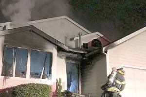 Six people, dog escape Kent house fire