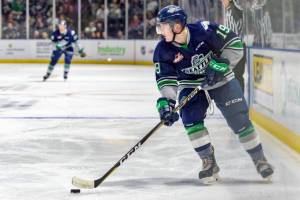 Thunderbirds right wing Payton Mount. COURTESY PHOTO, Brian Liesse, T-Birds