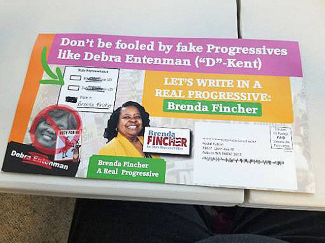 An example of the campaign mailer sent out this week.