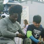 Seahawks’ Griffin brothers share thrill with kids of new school playground