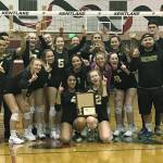 The Kentridge girls celebrate their district championship. COURTESY PHOTO, Alexandra Winder