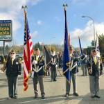 Legionnaires Color/Honor Guard represents Kent at Auburn Veterans Parade