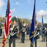 Legionnaires Color/Honor Guard represents Kent at Auburn Veterans Parade