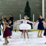 Sofia Williams, middle, plays Clara in the Nutcracker at the Kent Valley Ice Centre on Jan. 5. RACHEL CIAMPI, Auburn Reporter