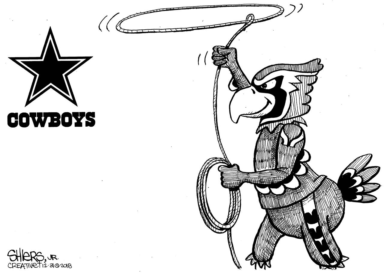 Reporter cartoon, Frank Shiers